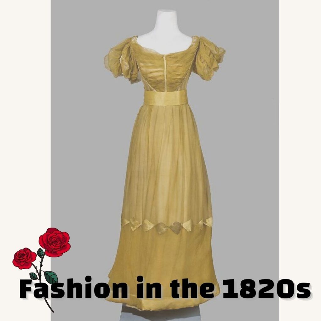 Woman’s dress from between 1820 and 1829